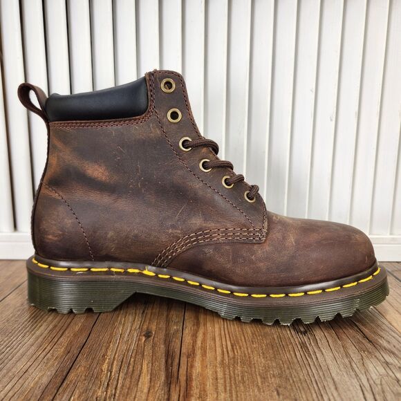 Doc Dr Martens 939 Ben Boot Womens Size 8 Brown Leather Lace Up Work Ankle Boots - Picture 5 of 10